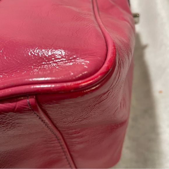 Coach Pink Patent Leather East/West Tote Bag - Picture 15 of 15